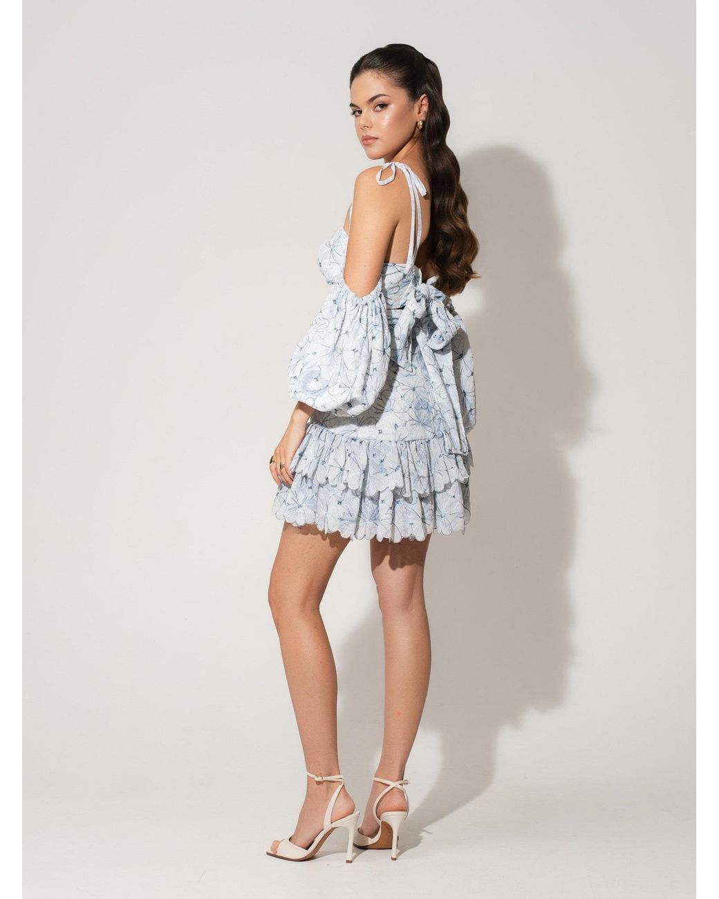 Tia Dorraine White High-Waist Mini Skirt