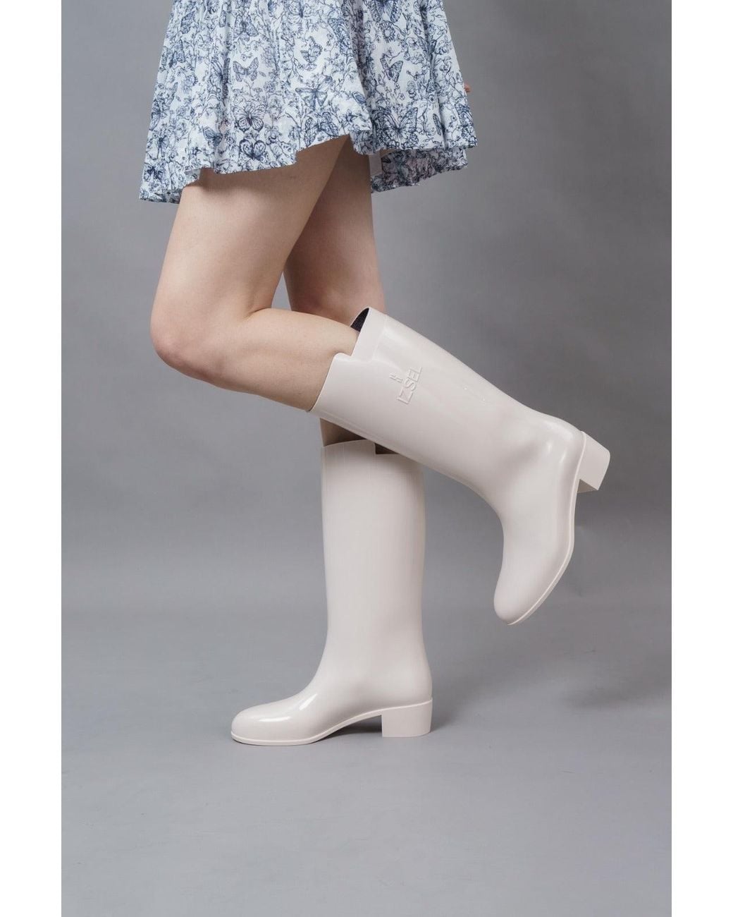 Izsel White Classic Rain Boot