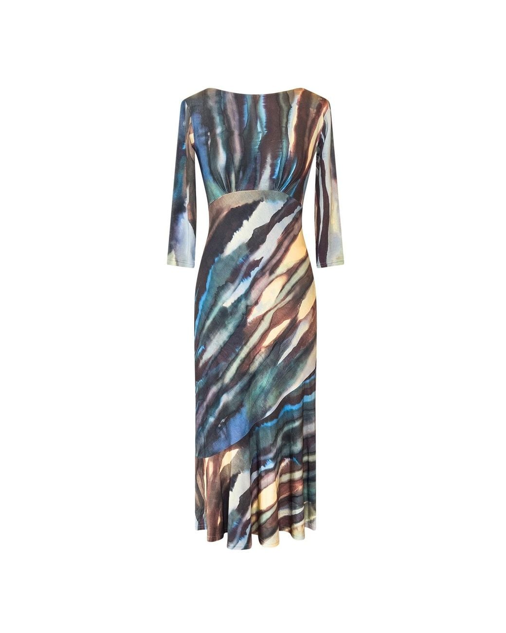 Alie Street London Blue Maxine Asymmetric Dress Ocean