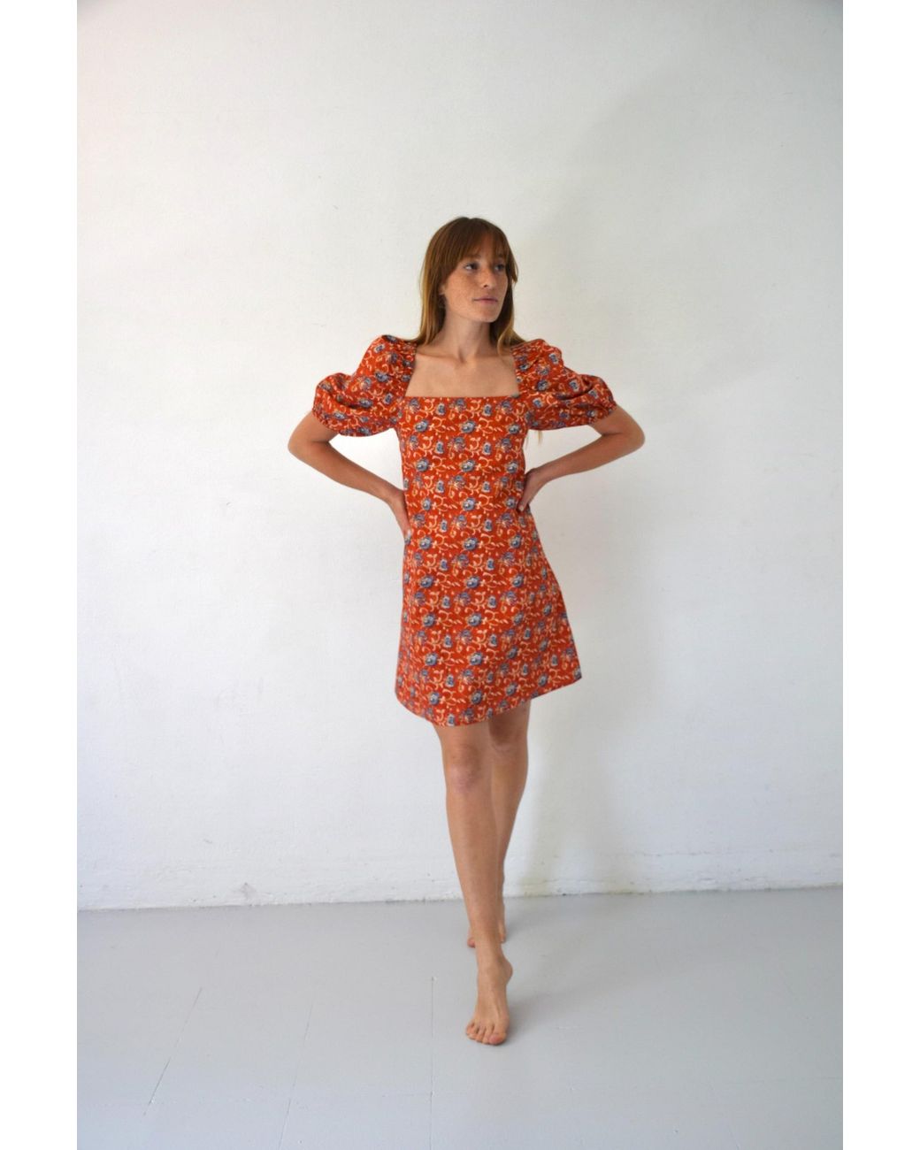 Mind Traveler Orange Bruna Lily Dress