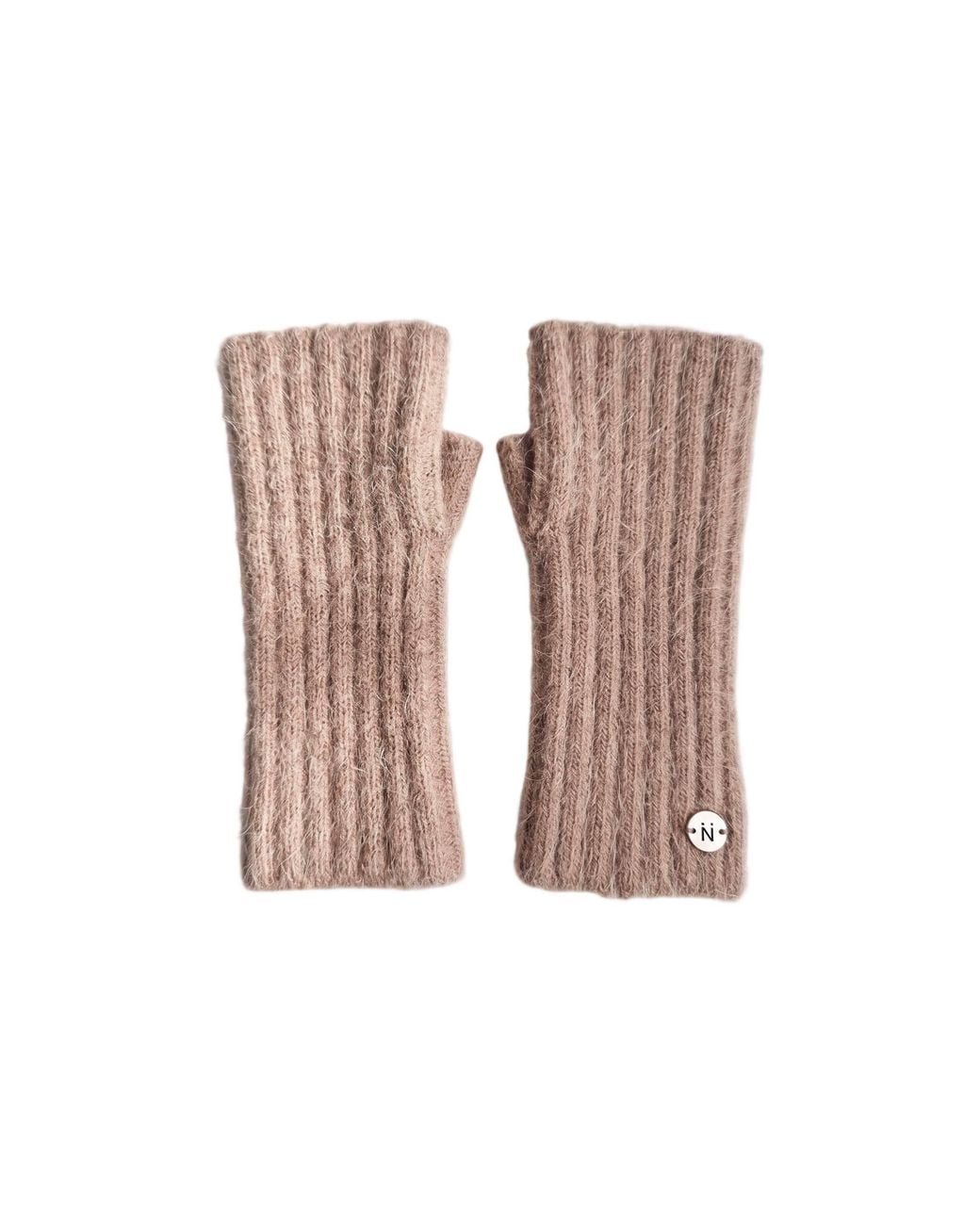 Nooki Design White Neutrals Iris Fingerless Gloves