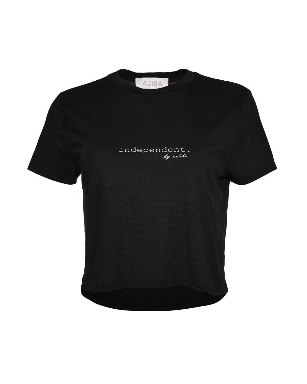 ADIBA Black Independent Cropped Tee