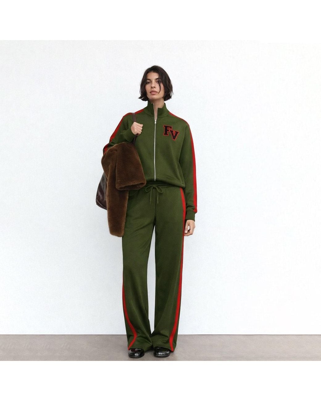 Freak Vault Green Oliveperry Tracksuit Set