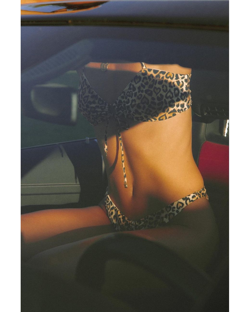 Wild Lovers Brown Honeycomb Bikini Top