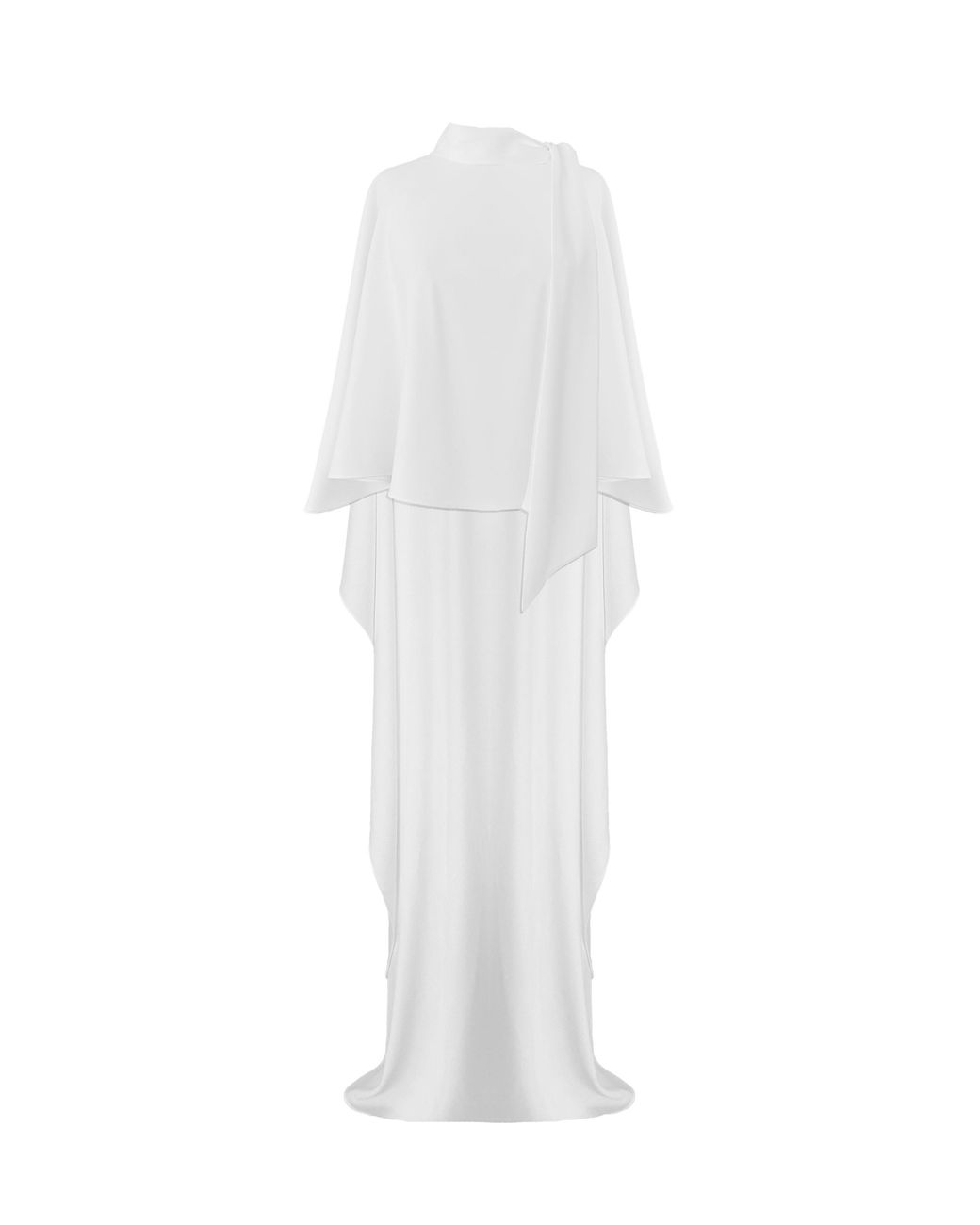 NAZLI CEREN White Caro Crepe Cape