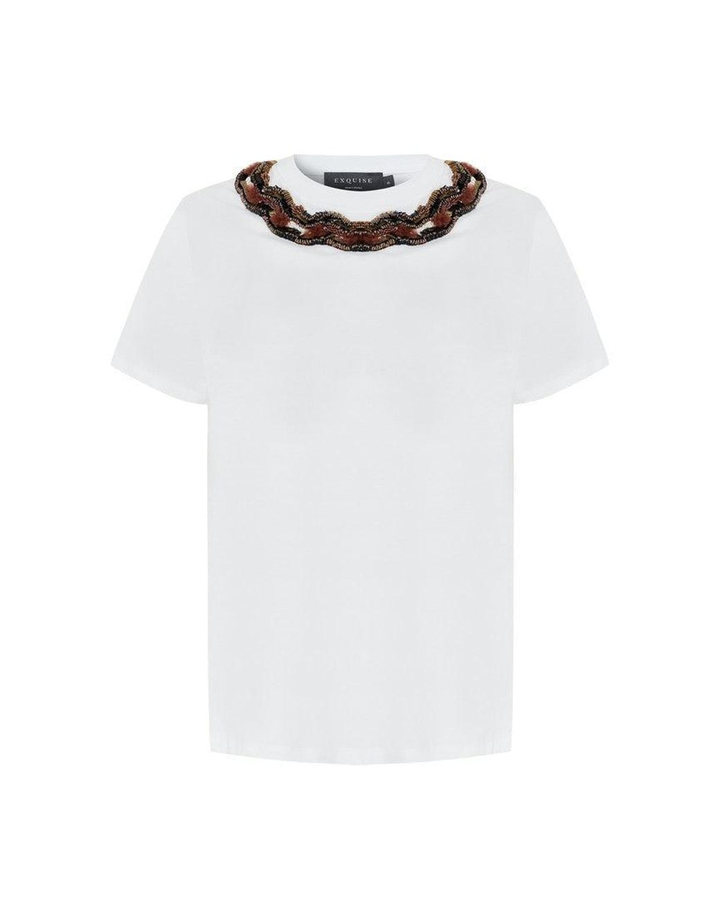Exquise White Morgan Tshirt