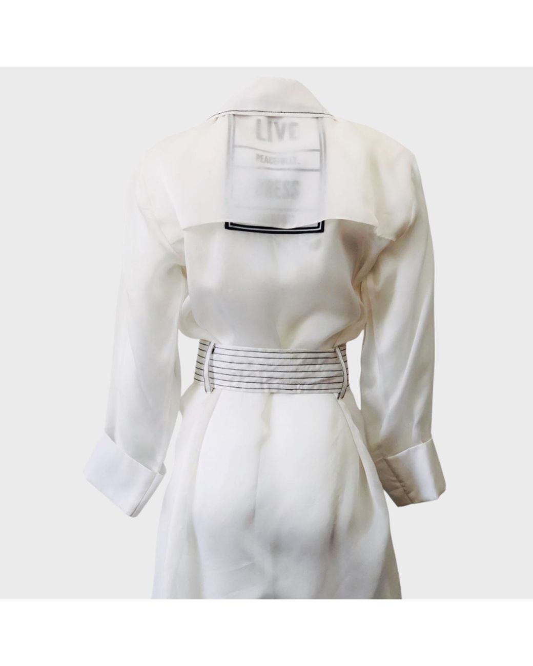 ARSHYS Natural Neutrals Sheer Statement Trench