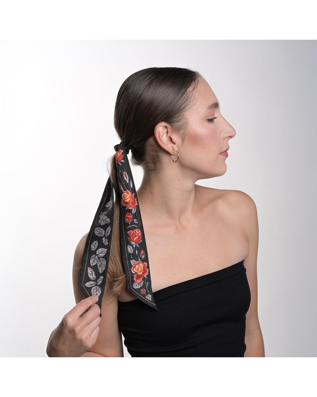Silk&Soul Black Rose Twilly