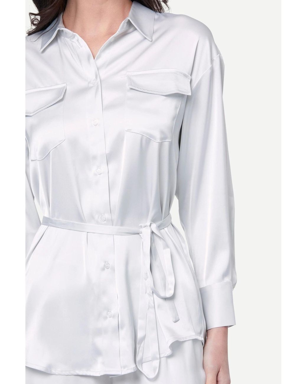 Zafur White Barron Blouse