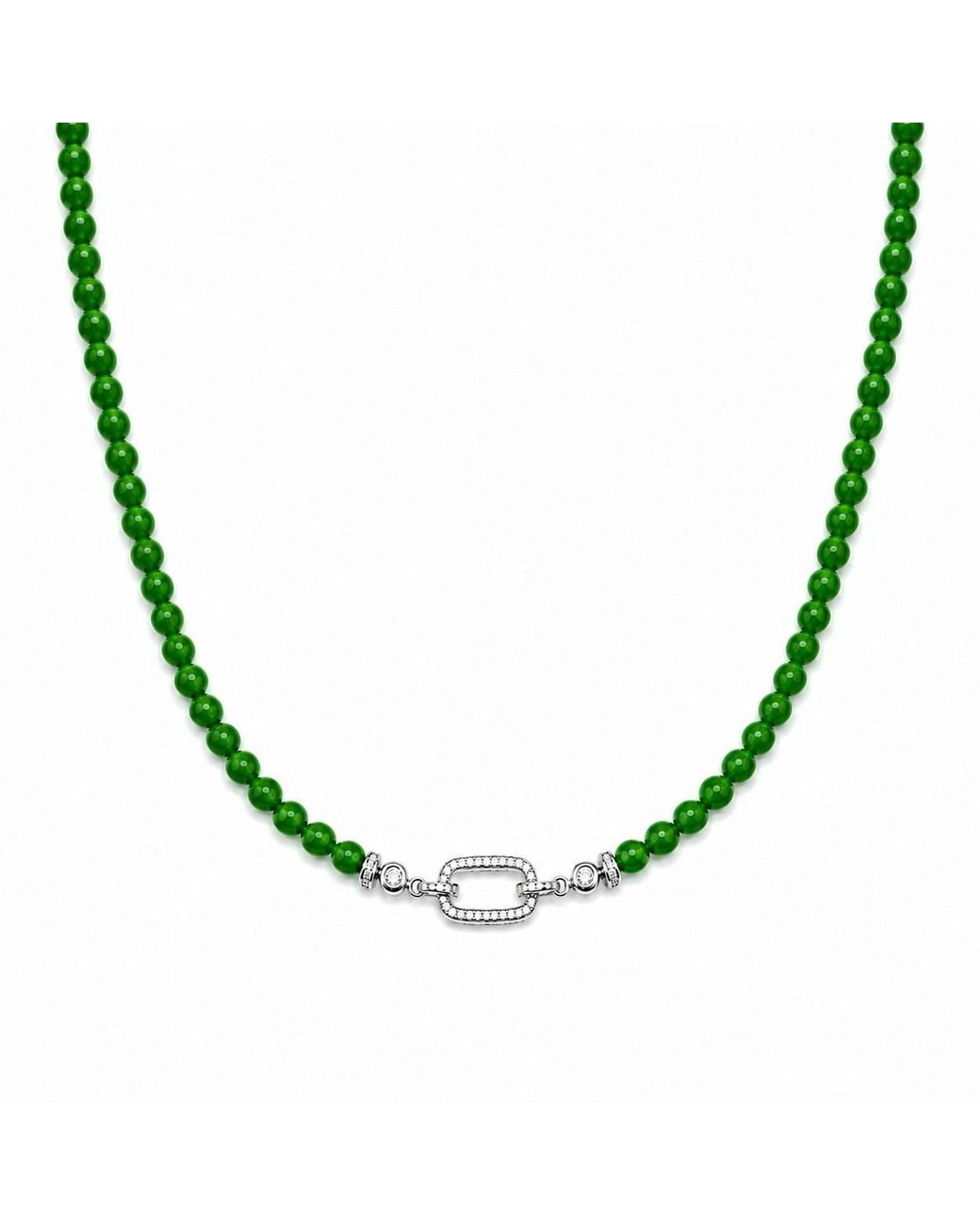 Ormiro Metallic Sylva Chardonnay Beaded Necklace
