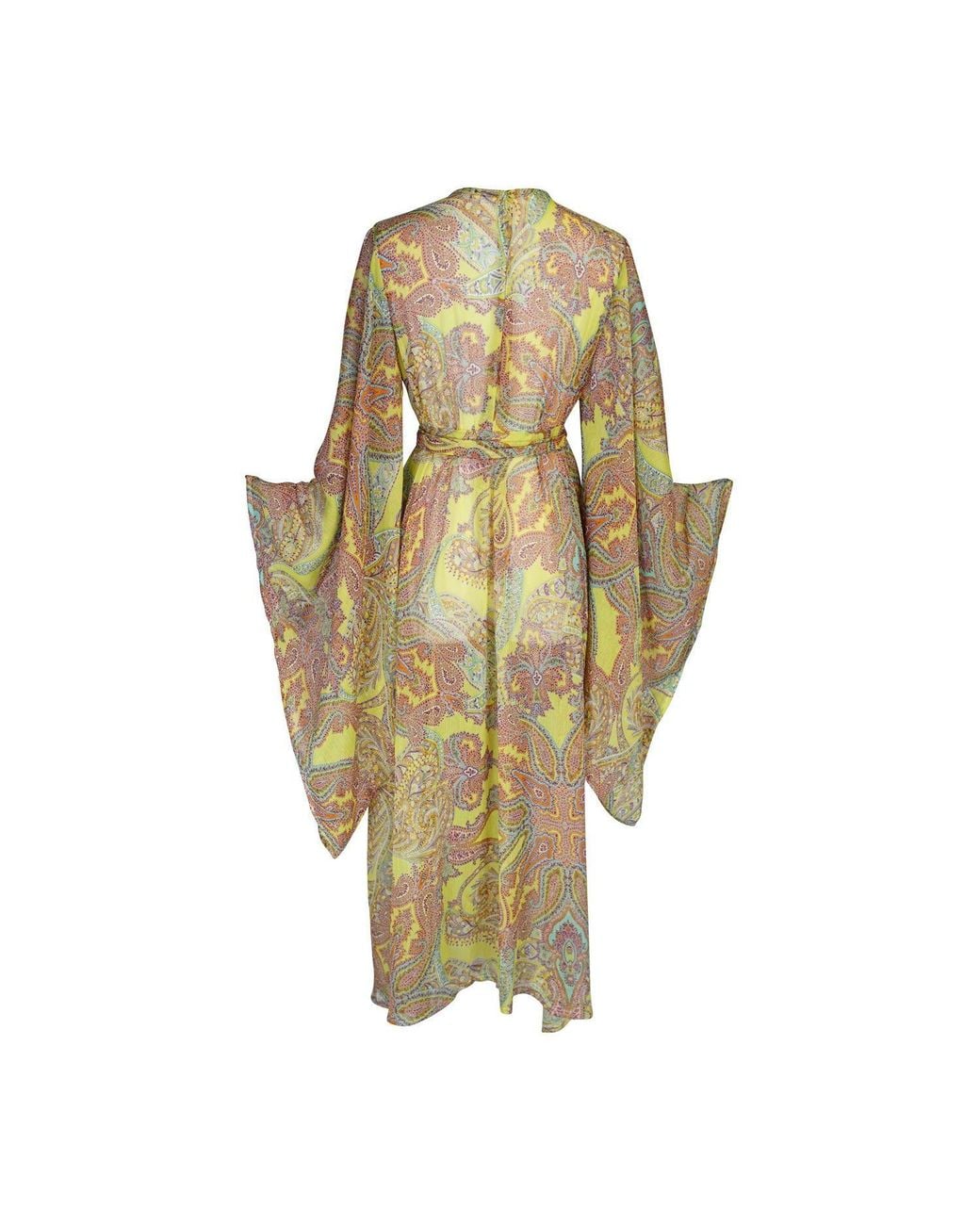 Jennafer Grace Metallic Peridot Paisley Kimono