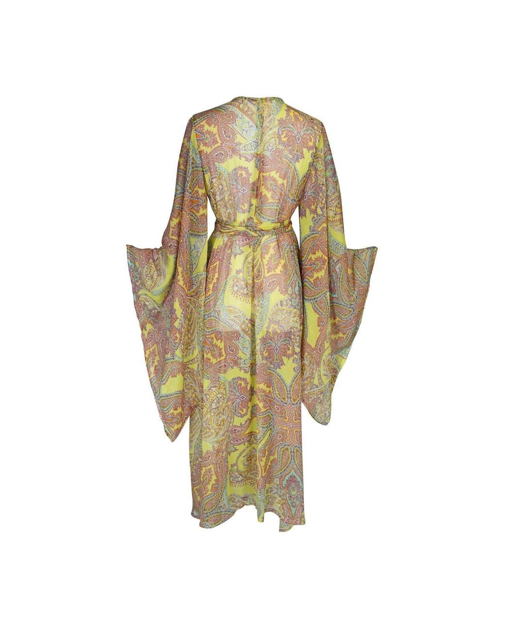 Jennafer Grace Metallic Peridot Paisley Kimono