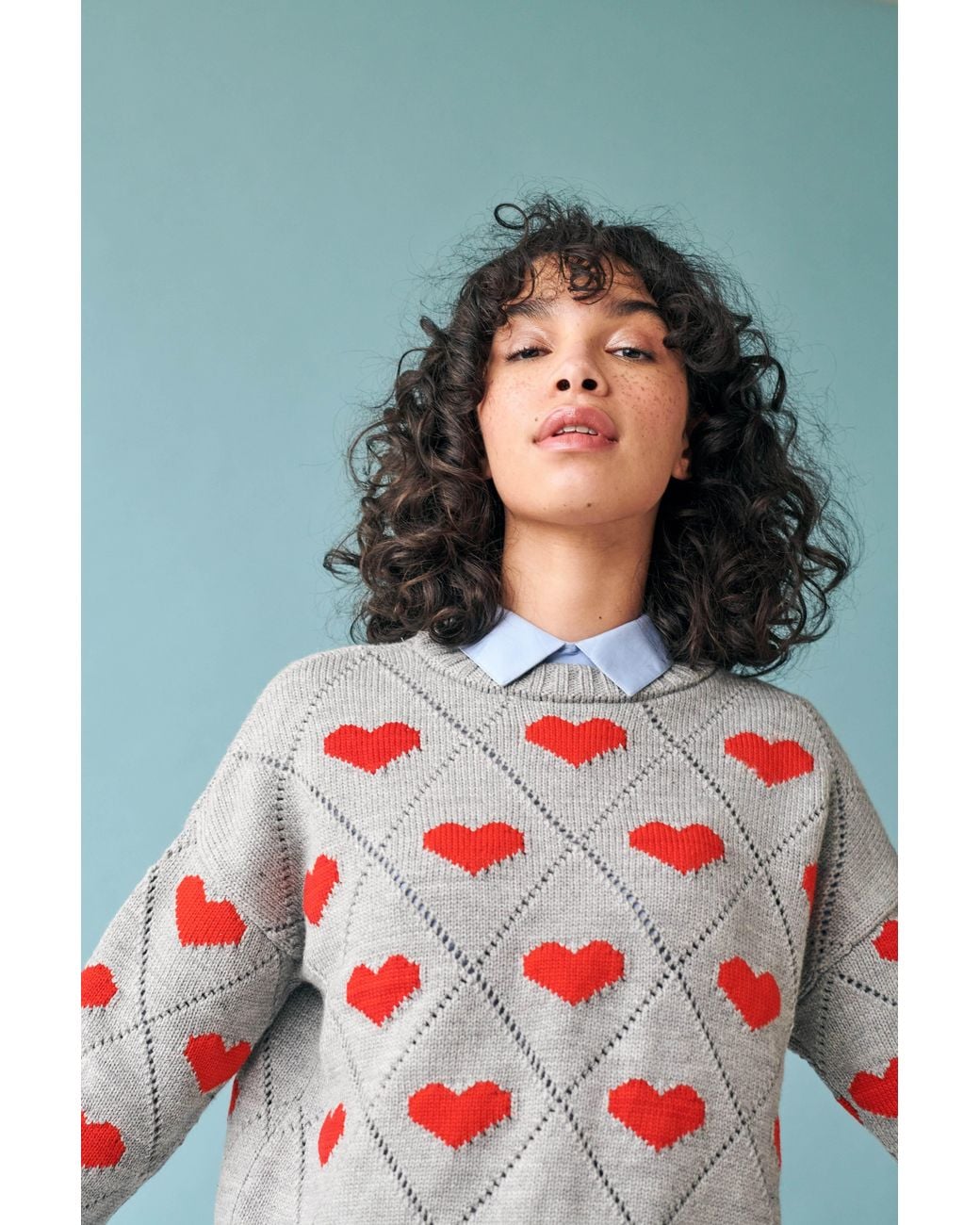 Gigi Knitwear Red Love Sweater