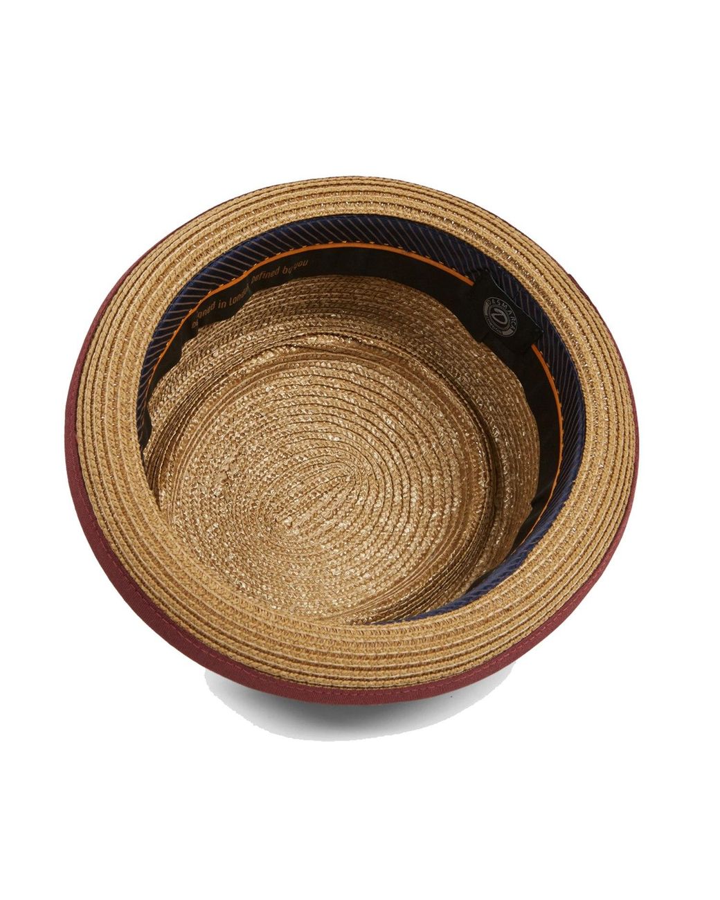 Dasmarca Hats Brown Dasmarca Oscar Summer Telescope Crown Lightweight Wheat Grass Breathable Mod Porkpie Hat for men