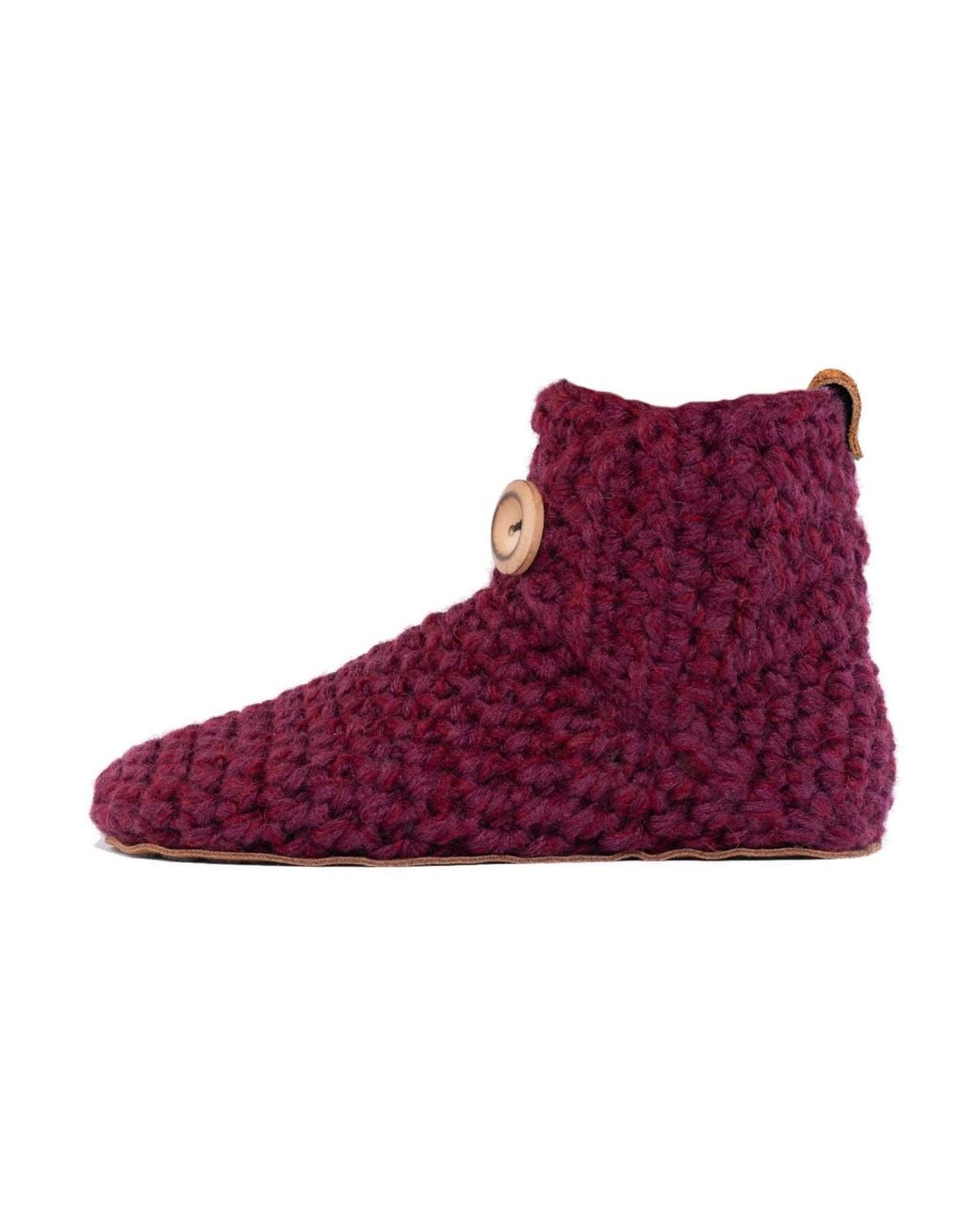 Kingdom of Wow Purple Cozy Boot Wool Slippers For