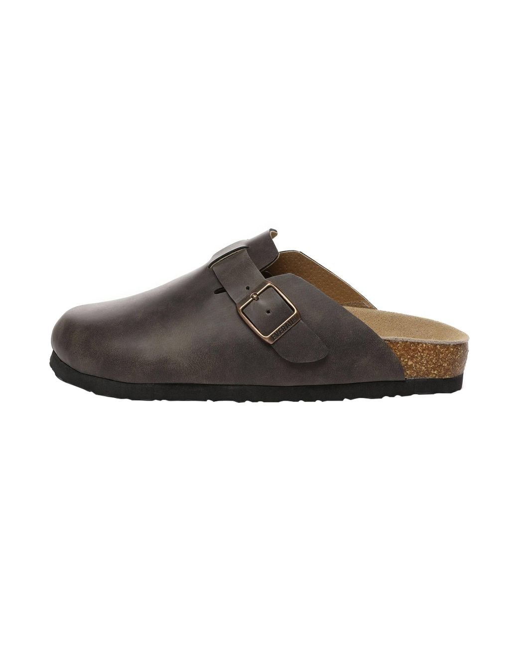 EverAu Australia Brown Hardhead Leather Comfort Clog Sandals for men