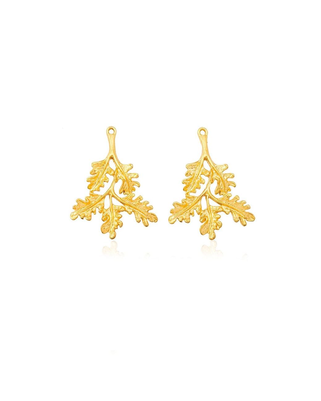 Milou Jewelry Black Leafy Blossom Flower Earrings