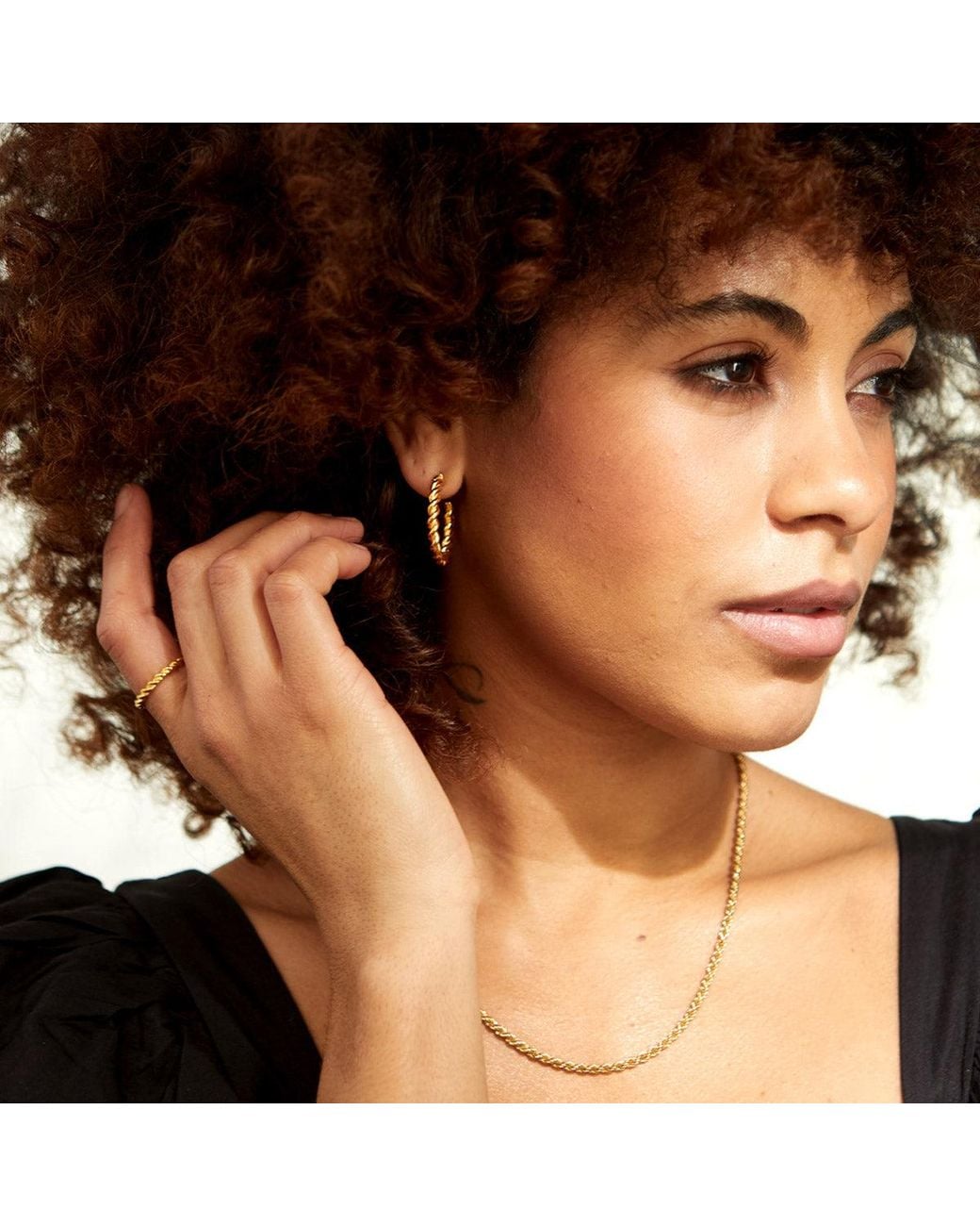 Auree Jewellery Metallic Alhambra Vermeil Rope Chain
