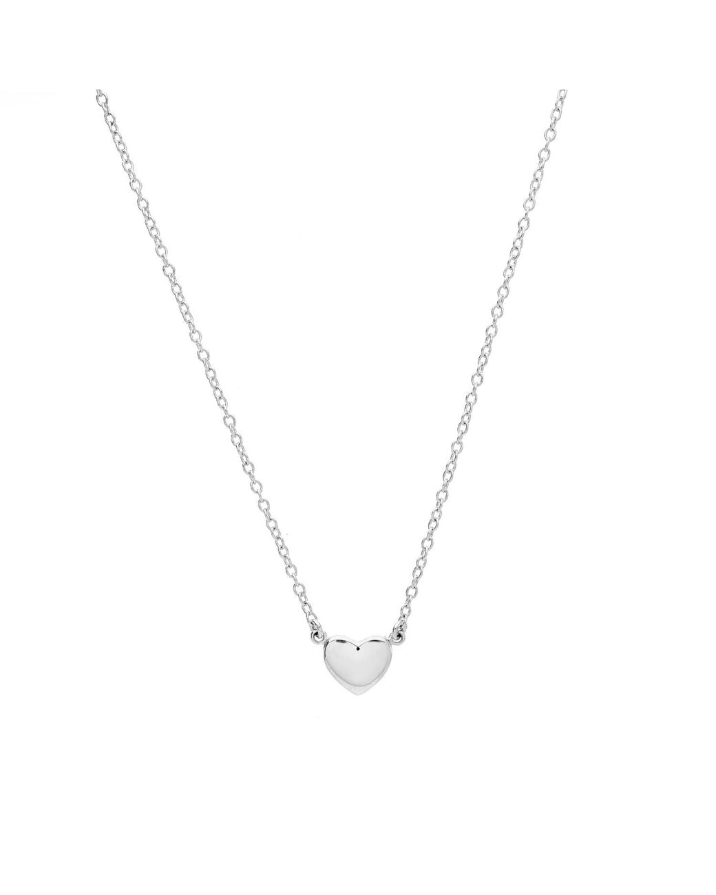 Auree Jewellery Metallic Verona Sterling Full Heart Necklace