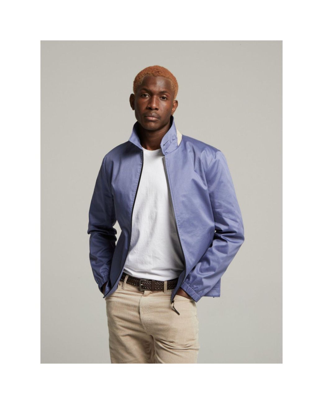 Guards London Blue Martelloz Zip Coach Jacket for men