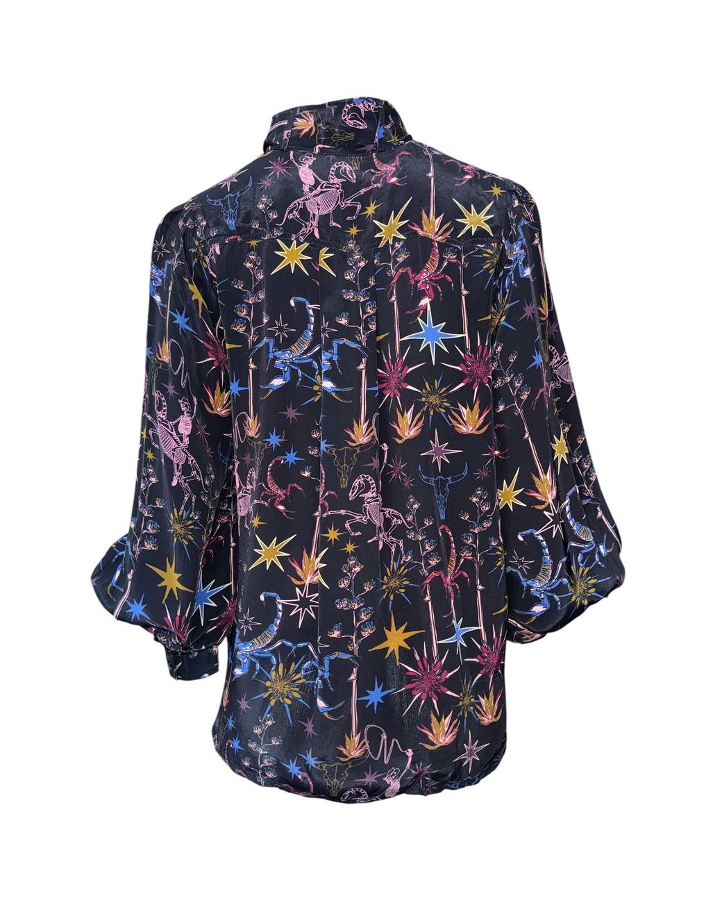 Any Old Iron Multicolor Ghost Rider Necktie Shirt