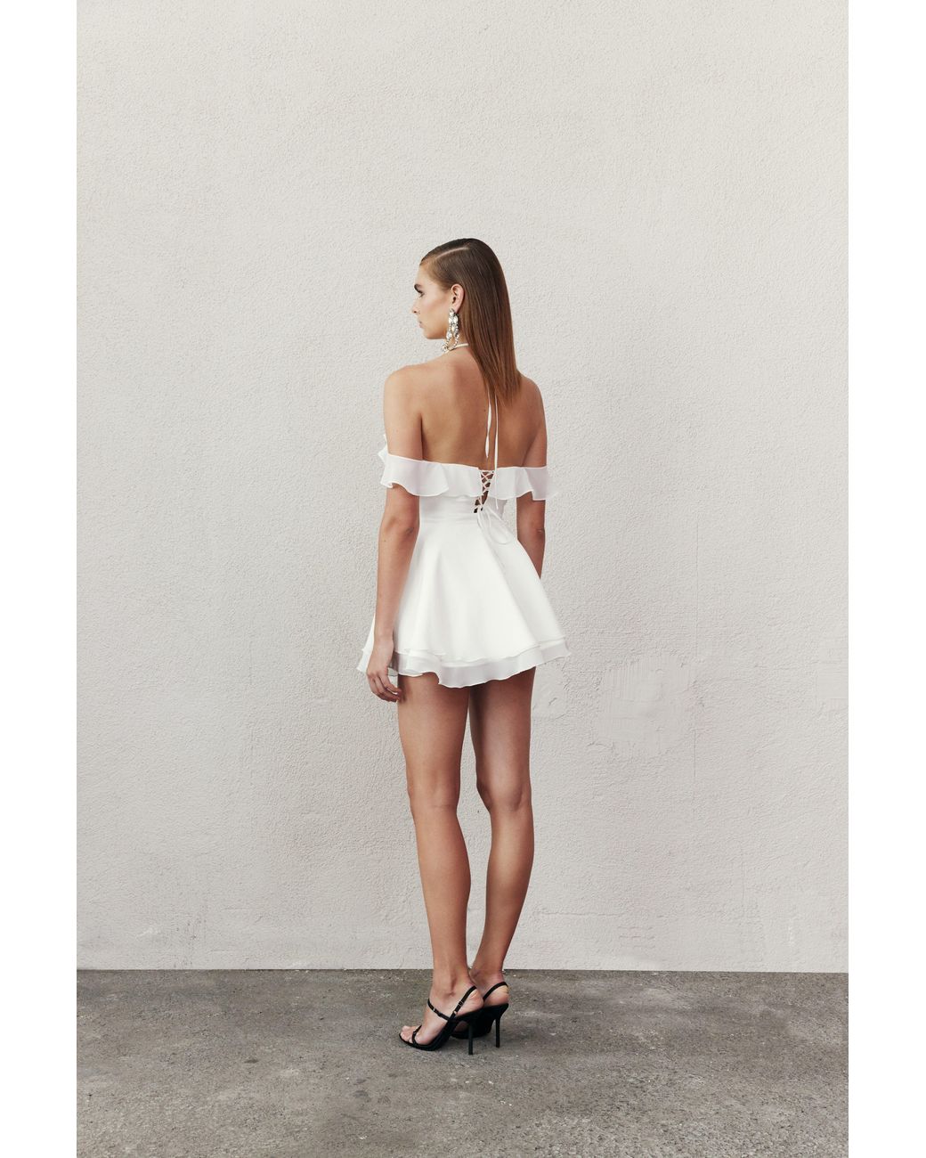NAZLI CEREN White Evie Mini Dress