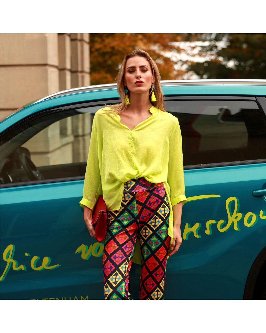 Beatrice von Tresckow Yellow Lime Fritzi Oversized Shirt