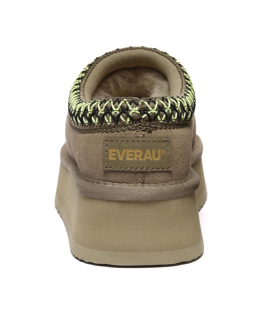 EverAu Australia Green Wonga Leather Slippers