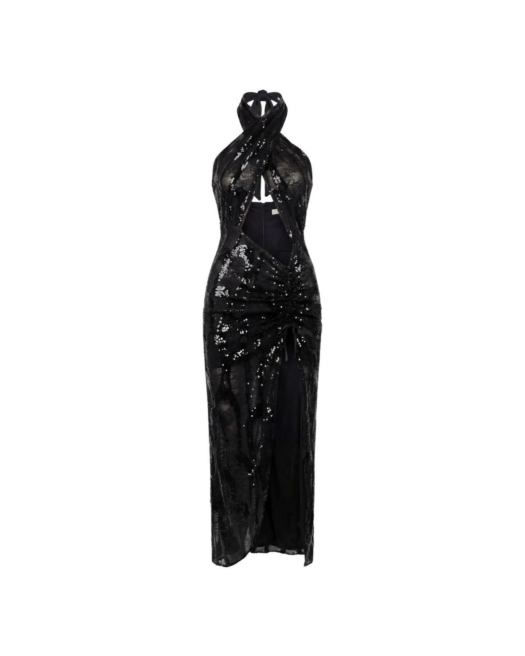 Room 24 Black Iris Sequin Lace Dress