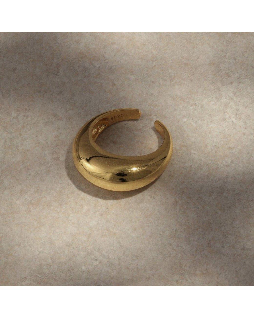 Lait & Lune Metallic Vortex Dome Ring