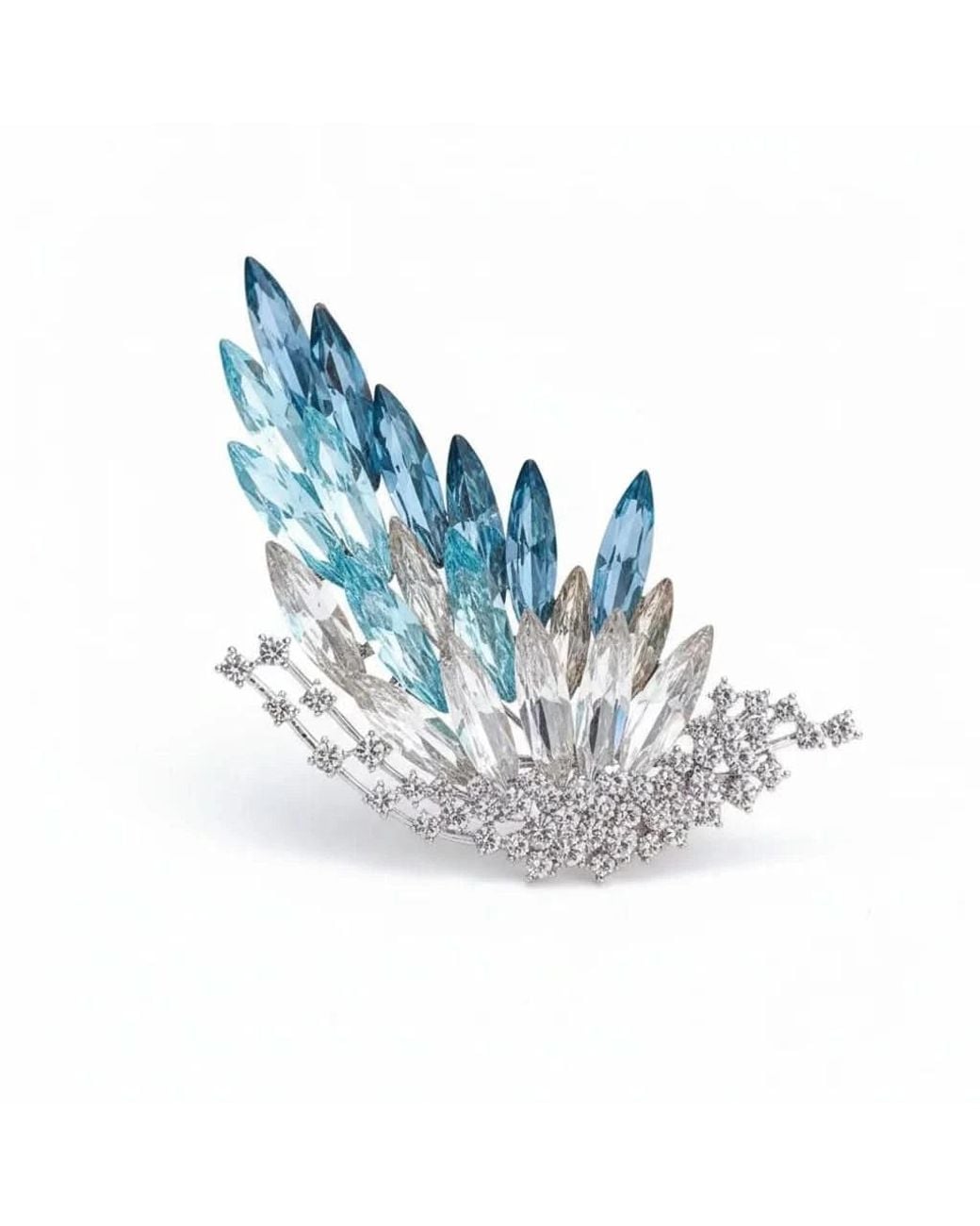 Angel Barocco Blue Gradient Butterfly Brooch