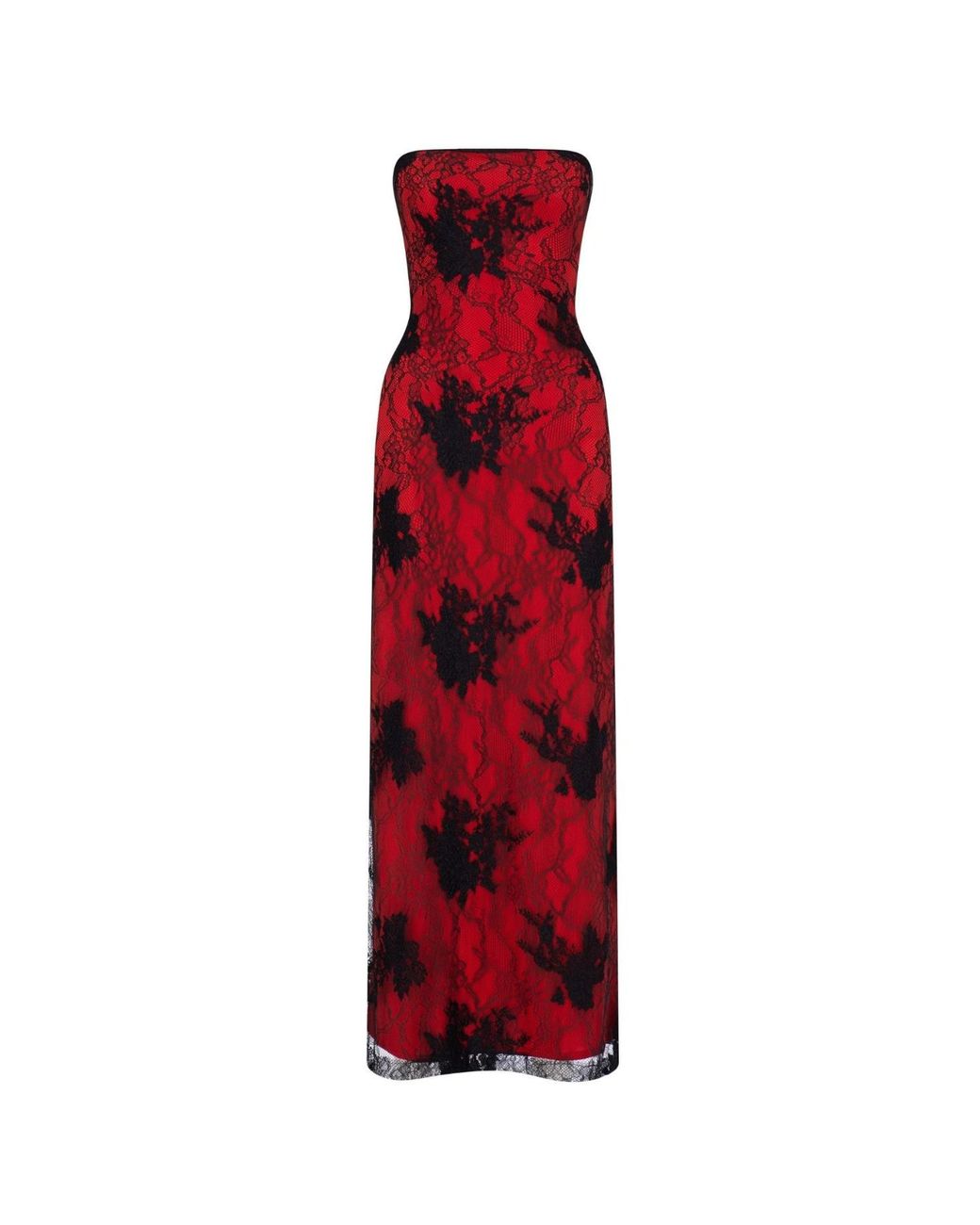 Herfetch Red Midi Vamp Dress