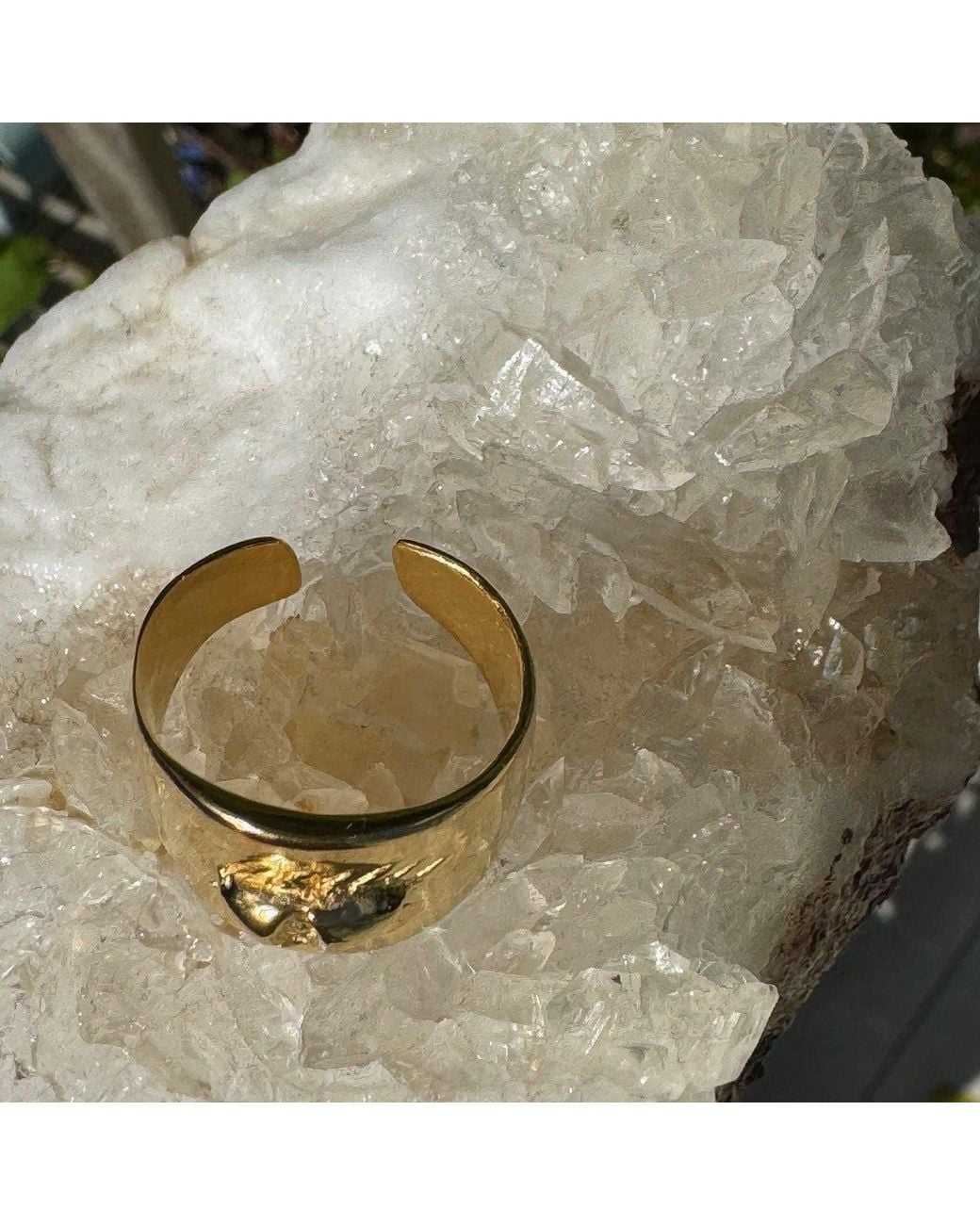 Lexi Jewelry Yellow Golden Eyelash Adjustable Ring