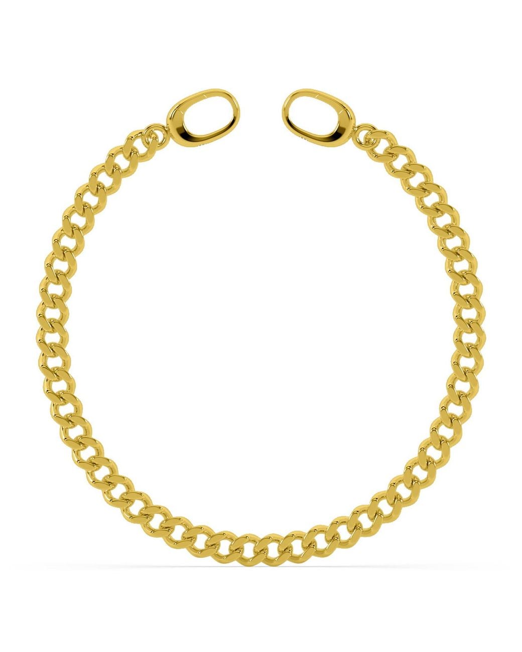 Onia Metallic Baby Cuban Link Bracelet