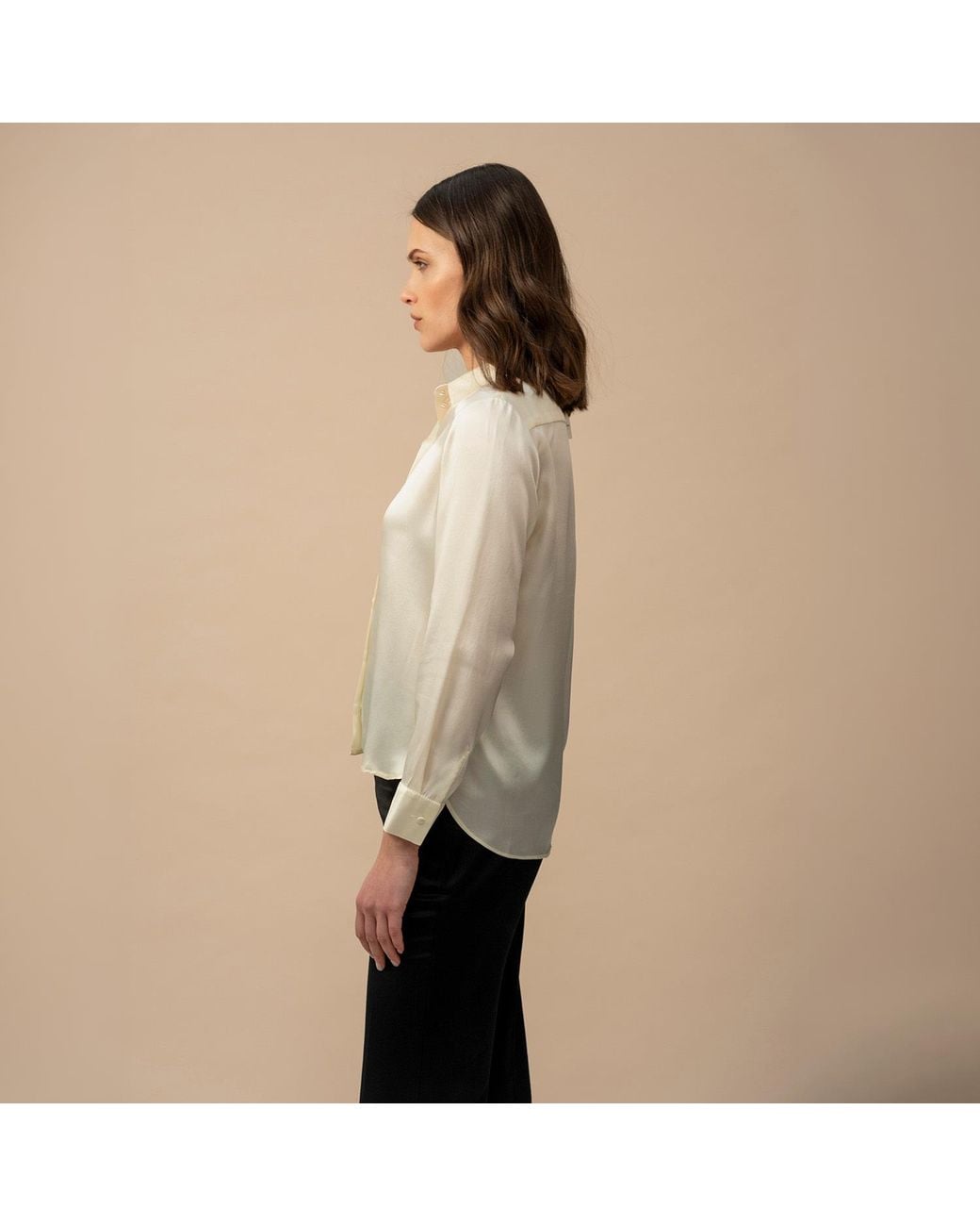 Anse Victorin Natural Alva Silk Blouse