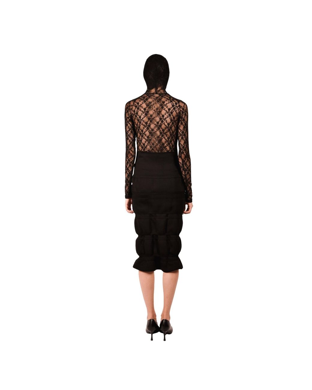 Ioana Ciolacu Black Rubber Skirt