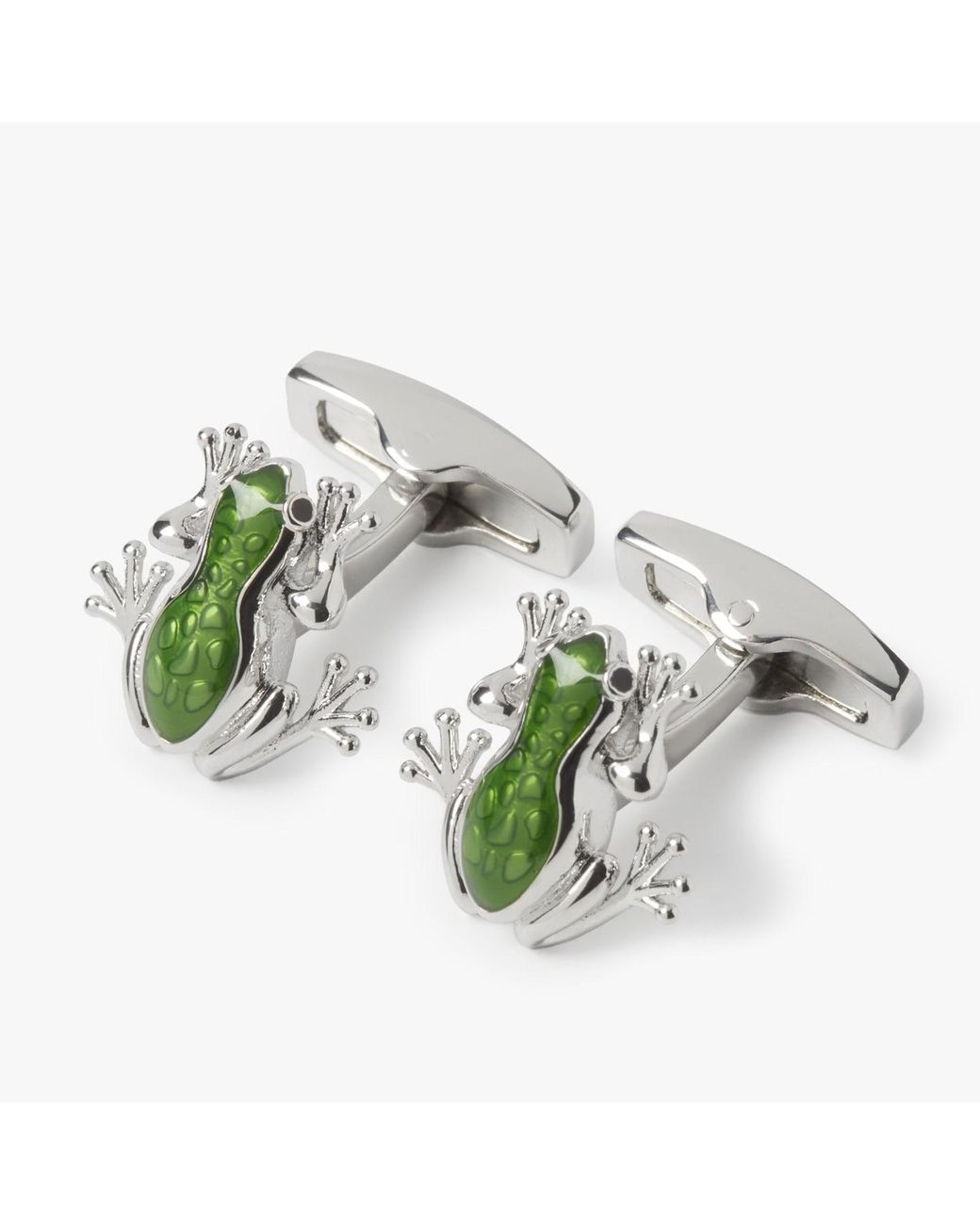 Simon Carter Green Tree Frog Cufflink for men
