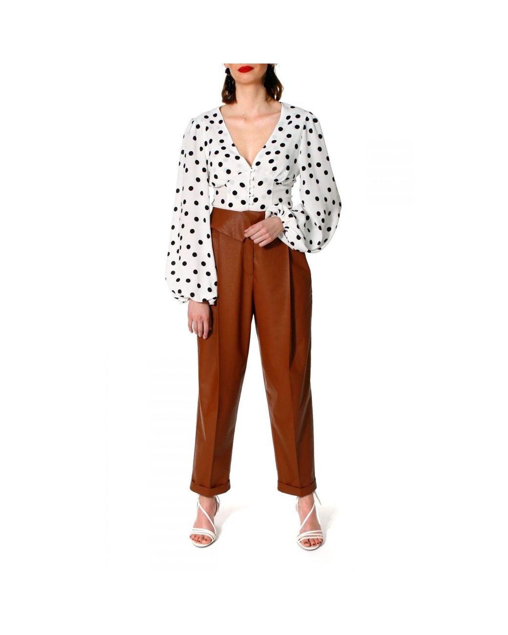 AGGI by HALEWSKI White Alicia Bit Of Blouse