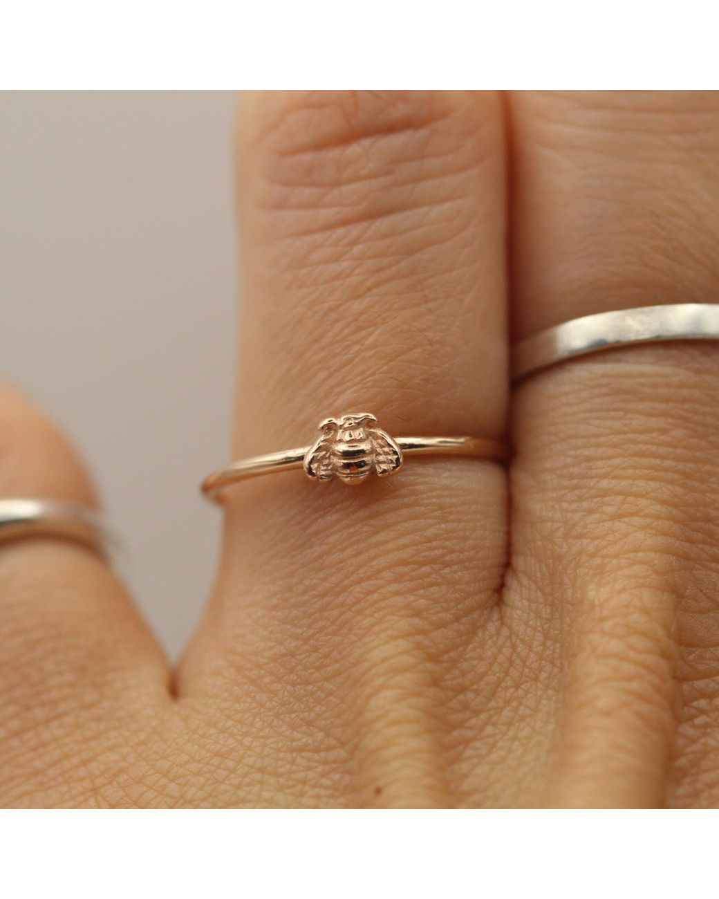 VicStoneNYC Fine Jewelry Metallic You Are My Home, My Honey Bee Ring