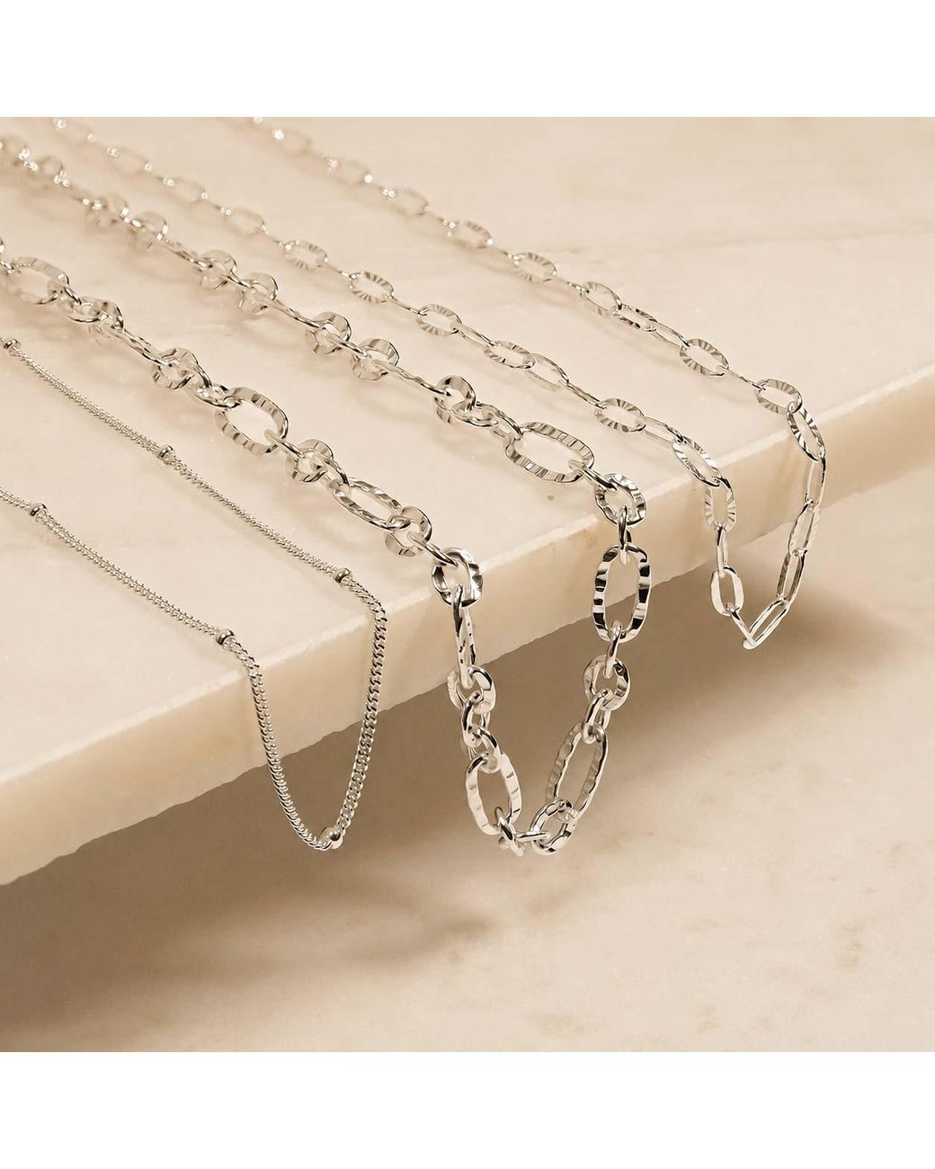 Charlotte's Web Jewellery White Satellite Curb Chain