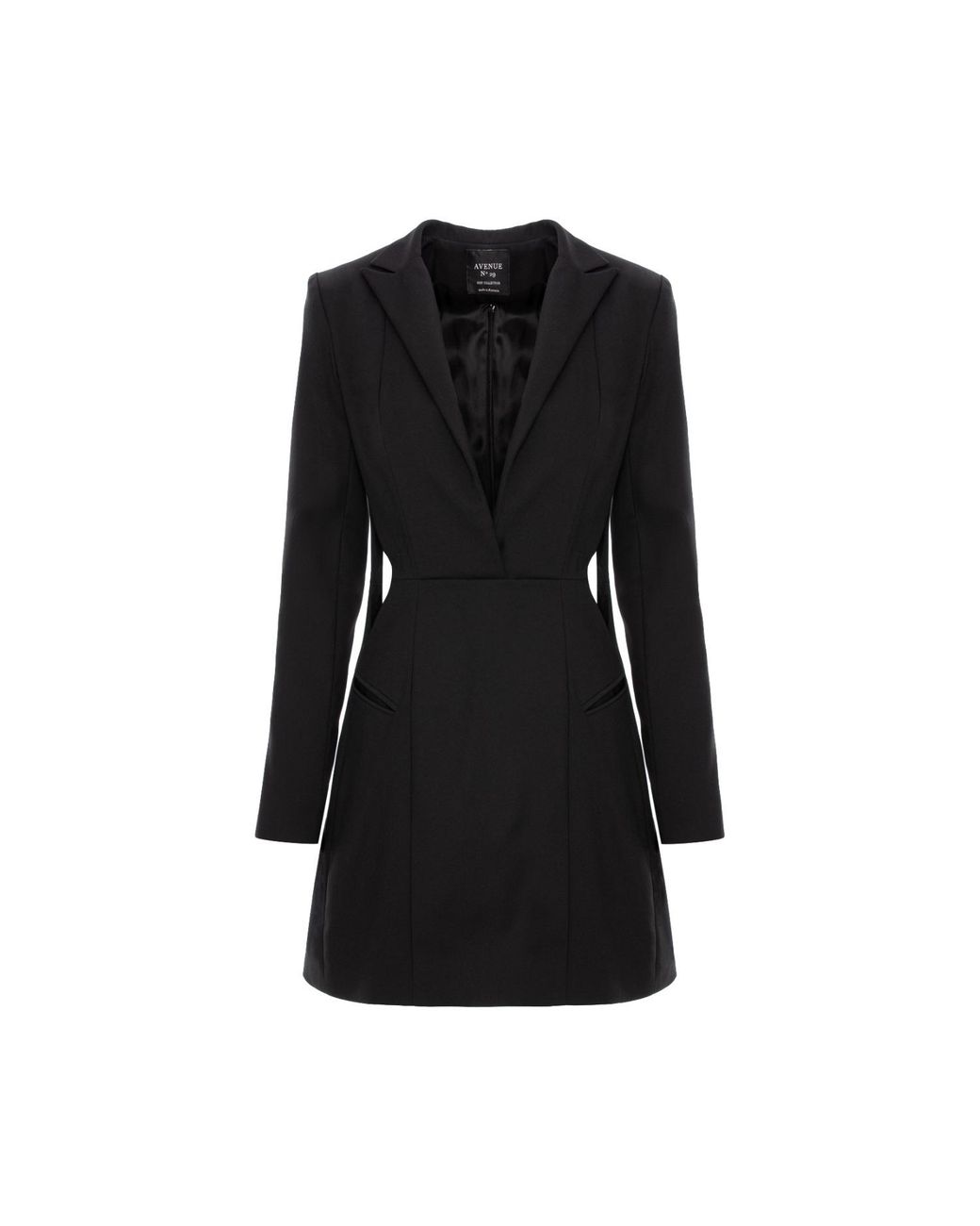 AVENUE No.29 Black Cut-Out Blazer Dress
