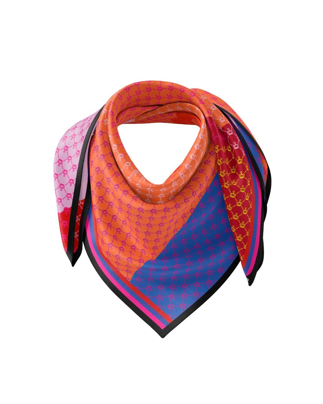 Kueen Blue Silk Scarf