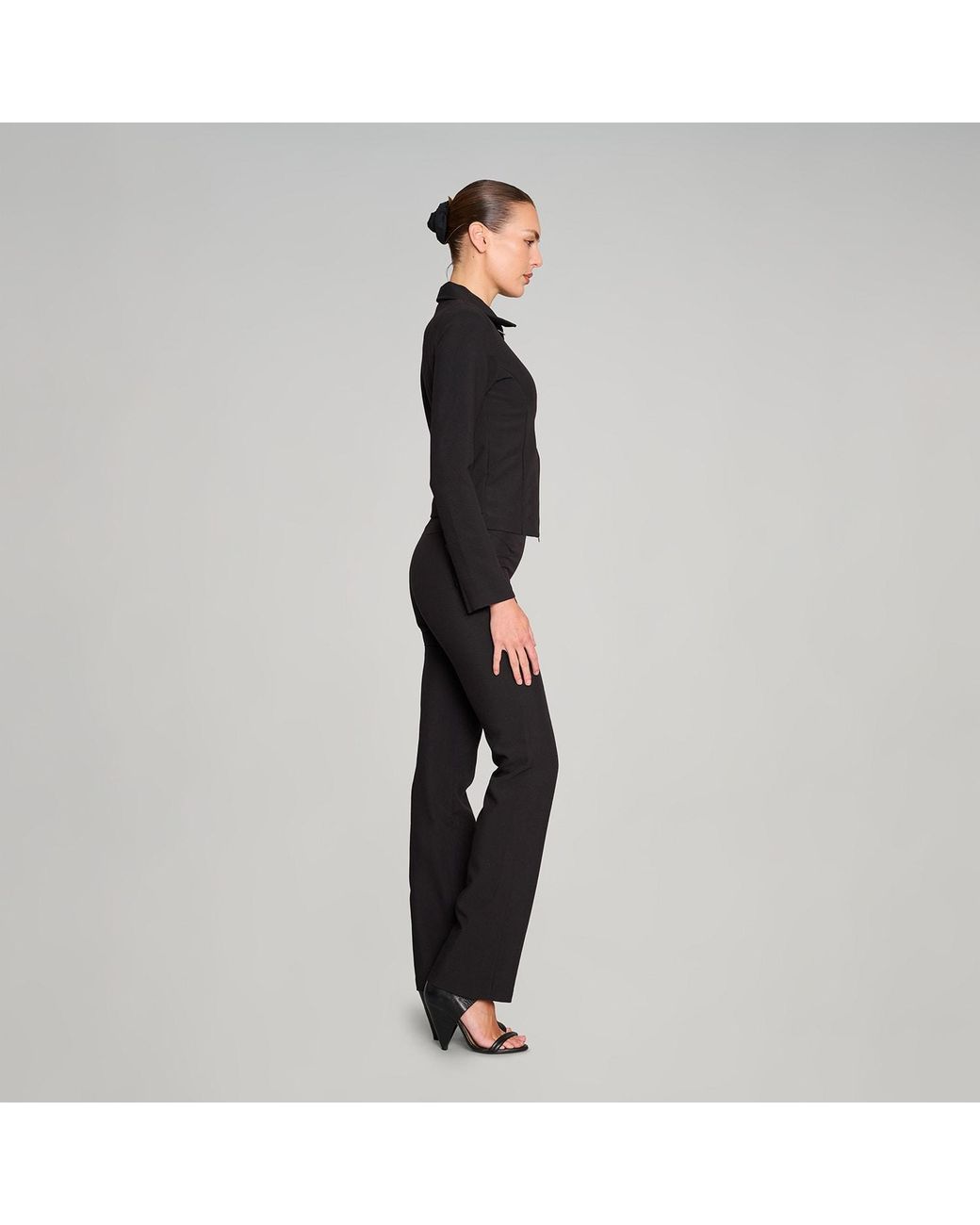 Love and Nostalgia Black Motor Running Zip Jacket