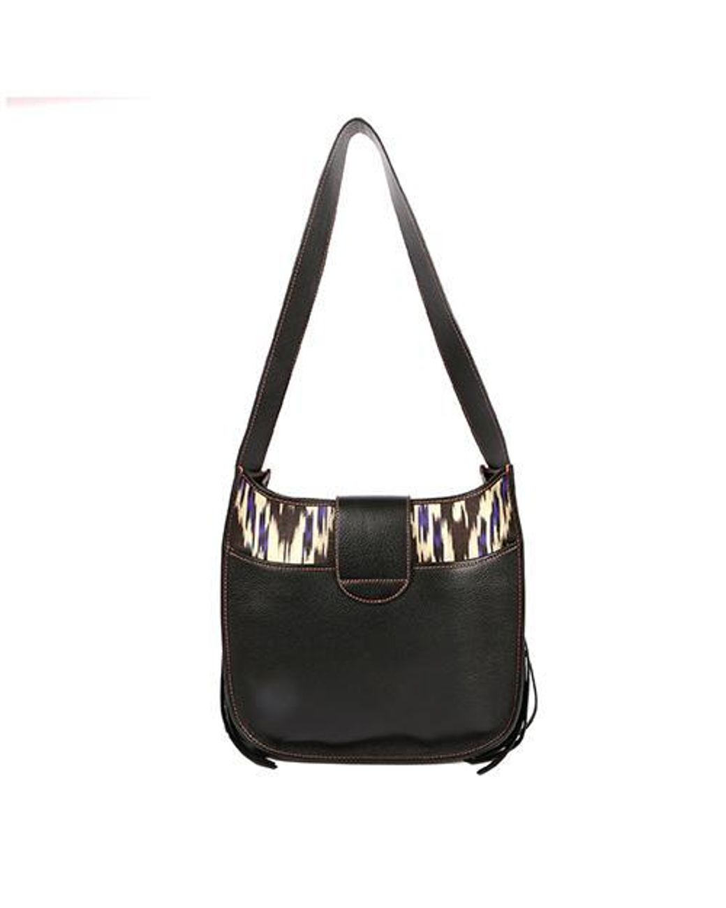 SJW BAGS LONDON Black Loudoun Ikat Bag