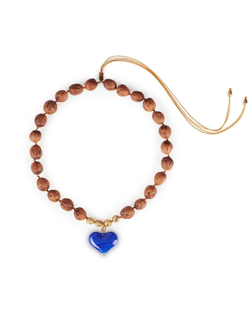 Tohum Design Brown Cuore Resort Necklace – Sky