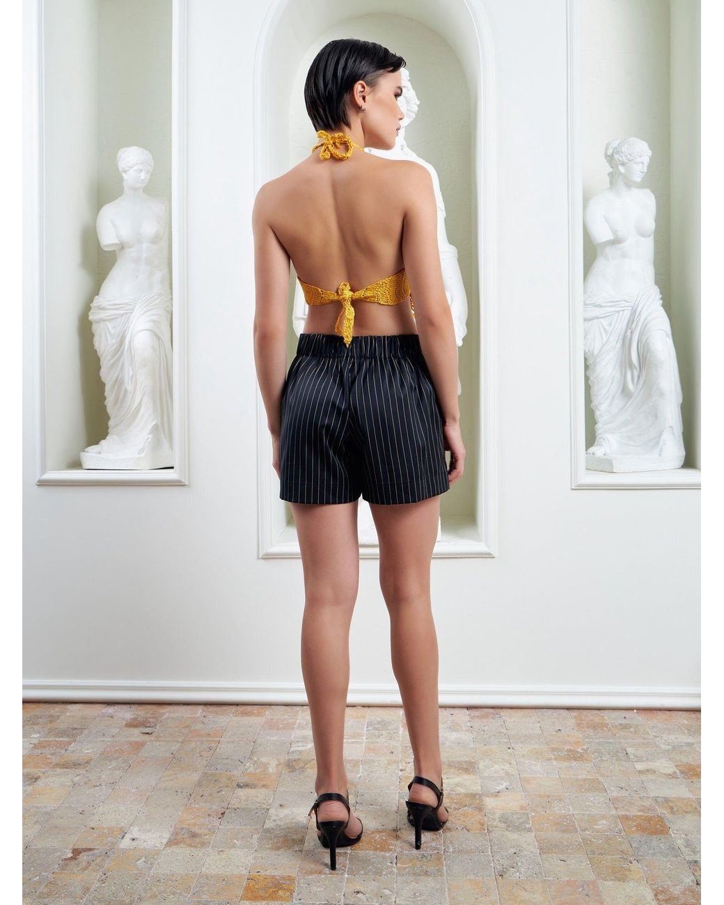 Lumina Eligma Black Clean Cut Shorts