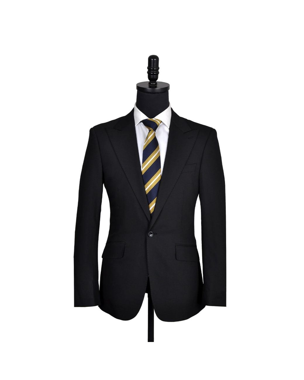 DAVID WEJ Black Aldo Single Breasted Suit for men
