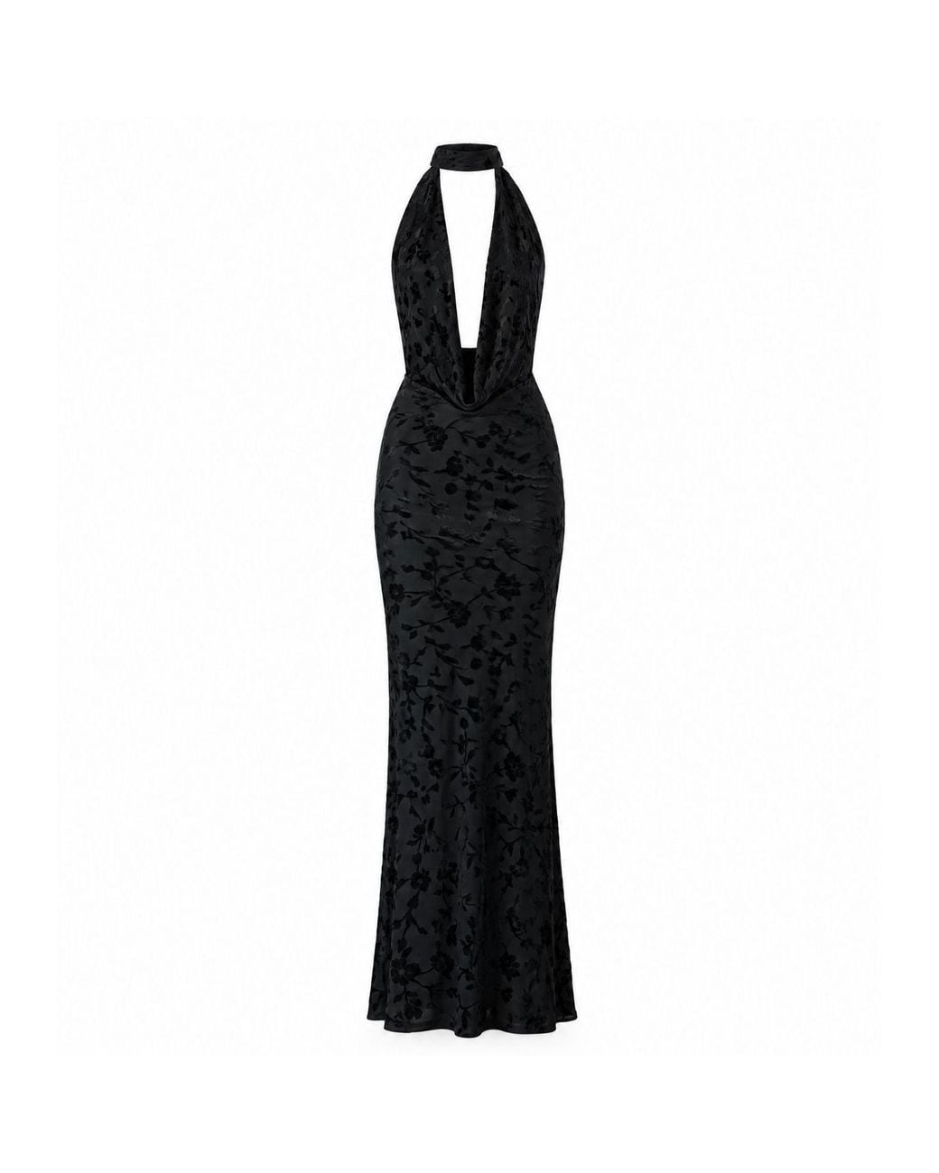 Alia Studio Black Moon Devoree Velvet Maxi