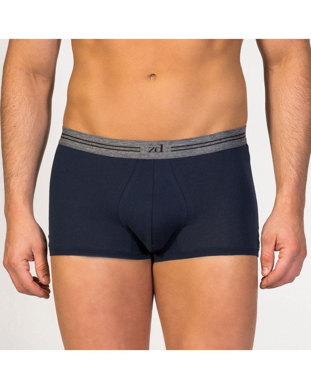 Zd - Zero Defects Blue Atenas Trunk Boxer Egyptian Cotton for men