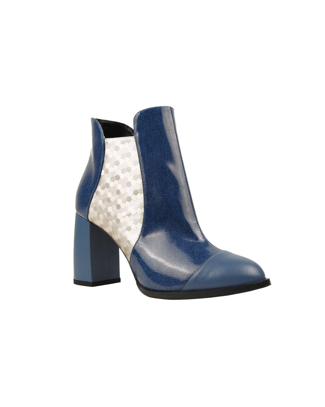 Moon D'elle Blue Aurora Ankle Boots